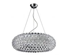 MLSH Lampade A Sospensione Moderne, Lampade Di Design A LED Plafoniere Di Cristallo, Lampadario Rotondo, 1 Luce Inclusa