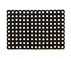 Zerbino in Gomma Forata Tappeto Esterno Drenante Contro Neve Fango E Sporco 100x150 cm