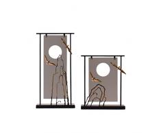 WDBBY Metallo Portico Armadio Ingresso Parete Tavolino Partizione Studio Ornamenti Decorativi Morbidi (Color : A, Size : As the picture shows)