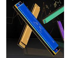 HENG Armonica, Armadio professionale per principianti di alta gamma, Ingresso Polifonico per adulti C Stile universale regolabile (giallo, una varietà di colori tra cui scegliere) with Case and Polish