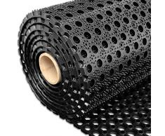 etm Tappetino professionale in gomma ad anello | tappetino in gomma per ingresso esterno ed interno | tappetino con robusta struttura ad anello | dimensioni a scelta (100 x 150 cm, 16 mm)