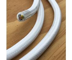 Cavo in tessuto da 1,20 m, 3 fili, 3G, per lampade a sospensione, cavo di alimentazione con tessuto
