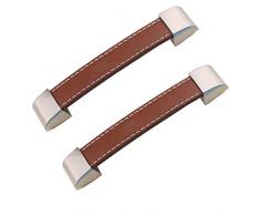 FBSHOP(TM), 2 pezzi in stile retrò, per armadio, scarpe, cassetto, maniglie, cassapanche, maniglie per porta, valigetta, cassapanca con bottoni, per il vino