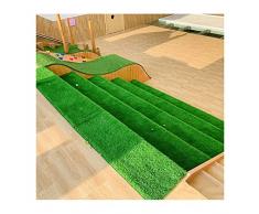 pujindu Erba Artificiale per Tappeti, Falso Naturale Tappeti Derba, Allaperto Giardino Cani Compagnia Sintetico Erba Zerbino, Supporto Gomma con Fori Drenaggio (Colore : Verde, Taglia : 1mx2m)