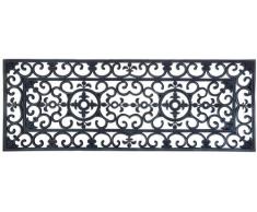 Esschert Design - Zerbino rettangolare in gomma, misura XL, circa 120 x 45 cm, colore: Nero