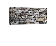 Appendiabiti con Design grigio pietra muro maniglia, attaccapanni appendiabiti da parete DG022