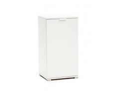 MeMi Me108BIA Armadietto, Legno, Bianco, 38x45x85 cm