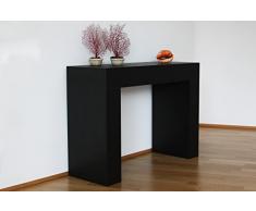 Mobilifiver Evolution Consolle Ingresso, Legno, Nero, 110x40x80 cm