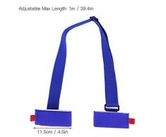 GLOGLOW Cinturino da Sci, Porta Sci da Snowboard Portacappelli in Nylon Portacasco da Sci Accessorio da Snowboard(Blu)