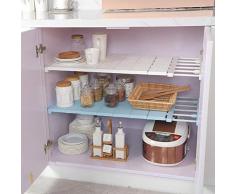 QANAN Scarpiera Slim Armadio Guardaroba Regolabile salvaspazio portaoggetti Armadio Retrattile Scarpe stoccaggio Rack Cucina mensola 30 kg Cuscinetto, a