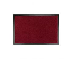 WohnDirect Zerbino Ingresso casa Rosso 60x90 cm - Interno e Esterno, corridoio, tappeti Arredamento casa Moderno, Antiscivolo e Lavaggio, Tappeto Ingresso casa