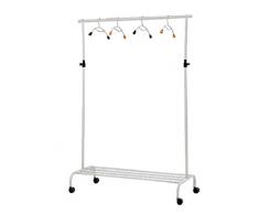 APPENDIABITI CON RUOTE STAND PORTA ABITI ESTENSIBILE