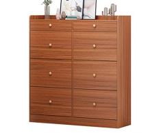 ZWEBY Armadio per Scarpe da corridoio Simputivo for la casa delle Scarpe da Scarpe da Scarpe da Scarpe da Scarpe da Scarpe (Colore : Marrone, Size : 129x24x120cm)