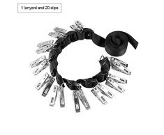 Ganci Per Cappelli Per Guardaroba,Clip Per Cordino,Gancio Per Cordino Senza Chiodi Gancio Di Stoccaggio Regolabile,Armadio Per Porta Di Stoccaggio Per Cappelli Appendi Per Cappelli Borse Borse Da