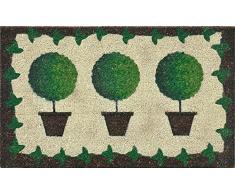 Casa Pura Zerbino Premium In Poliammide – Effetto Elegante, Colore Verde Chiaro, 60x90 Cm, Antiscivolo Per Esterno/Interno