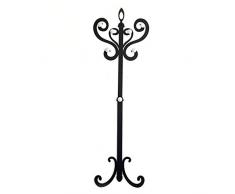 Arti & Mestieri Thonet - Appendiabiti Grande di Design 100% Made in Italy - in Ferro, 55 x 180 cm - Nero Goffrato