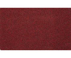 Olivo Tappeti Zerbino in Cocco Sintetico su Misura Spessore 5 mm. Zerbino Tinta Unita. Multipli di 10 cm per 1 mt di Altezza. (Rosso)