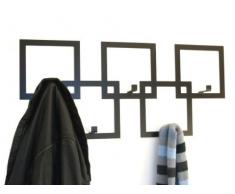 The Metal House Appendiabiti da muro, stile moderno, colore: nero