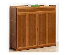 Yyqx Scarpiera Portascarpe Porta Scarpe a 5 Strati con Porte Pieghevoli, armadietto da Scarpe a Grande capacità con cassetti, mensola per Scarpe Elegante per Ingresso 117 * 33 * 85 cm