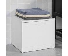 SoBuy® Scarpiera da ingresso, Cassapanca,Portascarpe con ante e ripiano,FSR46-W,IT