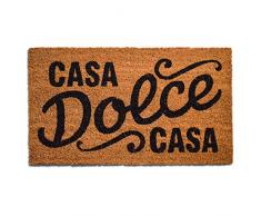 WELCOMAT - Zerbino Ingresso Esterno Casa Dolce Casa - Dimensioni 40x70 cm - Zerbino Ingresso Casa Simpatico, In Fibra Naturale di Cocco,