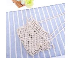Yardwe Appeso fioriera Appeso Cesto portavaso pianta Gancio portapantaloni portacappelli Home Decor