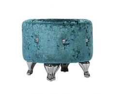 zdw Sgabelli per mobili/sedie Tessuto cristallo Decorazione per la casa Piccola scarpiera Divano singolo Capacità di carico 150 kg,Blu,47 * 47 * 39 cm
