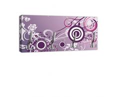 Appendiabiti con gancio attaccapanni appendiabiti da parete Design Regina DG139 (75x35cm)