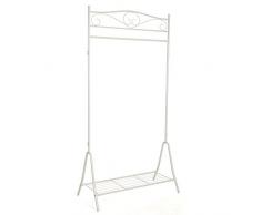 Songmics Nuovo Stand Appendiabiti Stender Attaccapanni di Ferro Stile Anticato Classico Bianco HSR01W