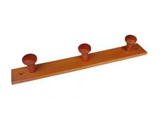 Richiudibile Estensibile Legno Ciliegio Home System R21458 Portabiti Appendiabiti in Legno a 7 Posti