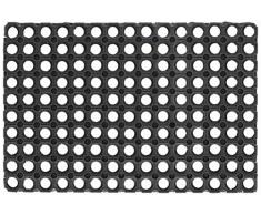 EV 070192 Tappeto Zerbino di Gomma Forata, Nero, 46 x 60 cm