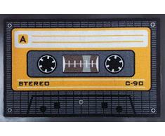 Empire Merchandising GmbH, 640963, Zerbino, motivo: Audiocassetta, 60 x 40 cm, in polipropilene, Multicolore (Bunt)