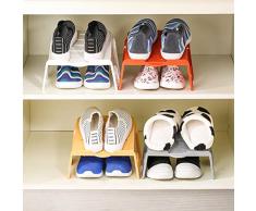 LEORX salvaspazio antiscivolo, mensola porta Organizer salvaspazio per scarpe