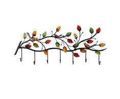 Appendiabiti Appendiabiti da Parete Uccelli Farfalla Foglie Ferro battuto sopra Porta Cucina Bagno Coat Rack funzionano Bene a Muro Gancio Ganci Attaccapanni da Ingresso