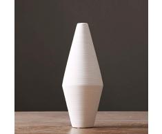 HongLianRiven Vaso di Ceramica Bianco Minimalista Moderno Soggiorno Creativo TV Armadio da Vino Ingresso Fiori secchi Composizioni Floreali Vaso 10-26 (Size : B)