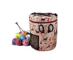 Sacchetto Di Immagazzinaggio Del Filato Filato Borsa Di Maglia A Maglia Portacappello Portatile Alluncinetto Leggero E Facile Da Trasportare Accessori Tascabili E Protezione Superiore Aperta Filato