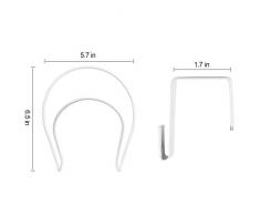 Cikuso 5 Portapacchi E Cremagliera a Muro per Porta, Cappelliera per Cappelli, Organizer per Cappelliera da Baseball per Baseball, Tappi, Armadio (Anta E Anta)