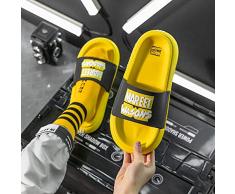 LUYIYI Infradito Pantofole da Interno da Spiaggia, Estate, mensola, Sabbia, Bagno, Bagno di casa, Pantofole Fredde-Rosa_4.5-5, Scarpe Estive Durevoli (Color : Yellow, Size : 4.5-5)