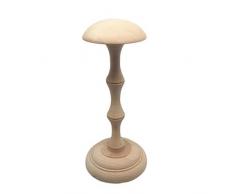 Injoyo Banchi Di Mostra Del Supporto Del Portacappelli Del Casco Del Cappuccio Della Parrucca Di Legno Dannata Del Supporto - Legna, M