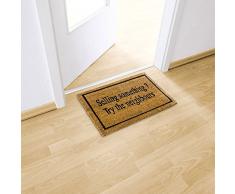 Relaxdays 10019011 Zerbino da Ingresso, PVC, Marrone, 50 x 65 cm