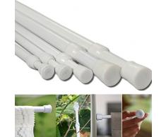 Acciaio al carbonio asta regolabile tensione casa bagno tenda estensibile asta appendiabiti, Acciaio al carbonio, As Picture, 1