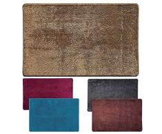 parpyon® Tappeto Bagno Antiscivolo Linosa I asciugapasso Ingresso Tappeto Magico in Microfibra I Lavabile in Lavatrice Tappetino Bagno Doccia I tappeti Moderni (40X60, Beige)