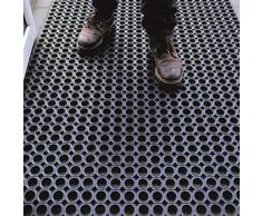 Tappeto in Gomma Antiscivolo a Griglia | Zerbino Ingresso Esterno, Antisporco, Drenante | Octo Door | Spessore 16mm - Varie Misure (150x200cm Kit)