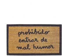 laroom 13550 – Zerbino Prohibido entrar de Mal Humor, Colore: Marrone