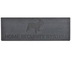 Esschert Design rb172Â Stufe Zerbino Relief Home Security Porta Matte, Pet, PVC Riciclato, Nero, 74.5Â x 25.8Â x 0.8Â cm