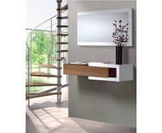 Links Toledo B4 - Mobile ingresso con specchio - Bianco lucido