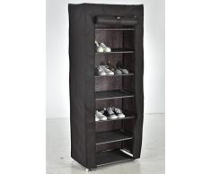 Iseaa Scarpiera Salvaspazio Scaffale a 7 Ripiani a Capazita Fino a 21 Paia di Scarpe Cabina GuarderobaPortascarpe Mobiletto Armadio in Tessuto Impermeabile 50x28x107 cm