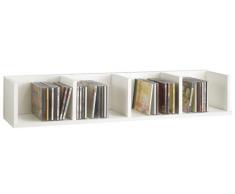 13Casa - Hand A3 - Mensola. Dim: 92x17x16,5 h cm. Col: Bianco. Mat: Truciolare., legno