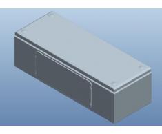 elettrico da parete in acciaio metallo recinzione elettrica da esterno IP66 NSYSBM20608 grigio impermeabile impermeabile progetto box Enclosure strumento di Hoby fusibile DIY Board cavo entrata armadio a tenuta stagna