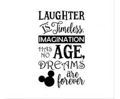 Adesivo murale, risate Adesivo murale Decorazioni per la casa Attaccapanni per Camerette per bambini Decor Decor Art Mural 57X95Cm